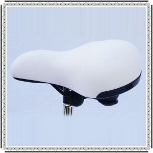 White Comfort Seat Beach Cruise Bike Saddle (ASDS-1112-1)